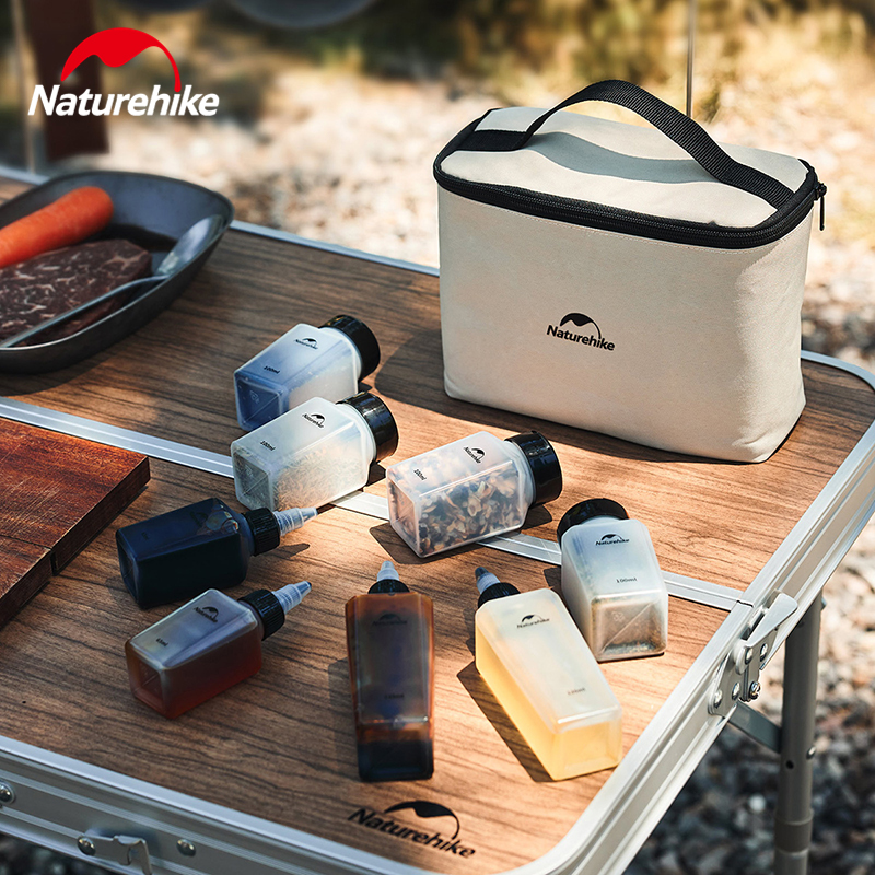 Camping Cooking Basket - Naturehike Condiment Bottle 6/8pcs Outdoor Portable
