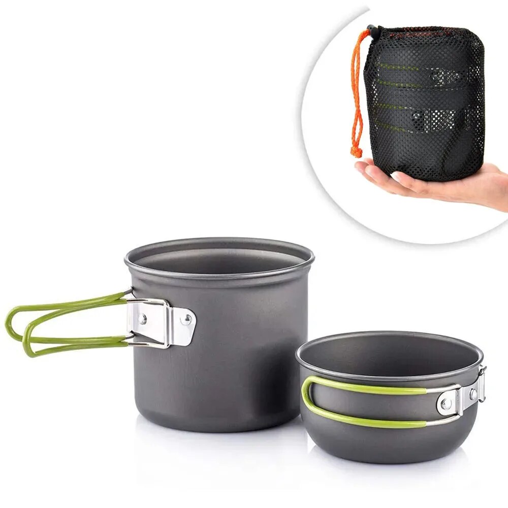 Camping Outdoor Cooking Table - Camping Cookware Mess Kit Ultralight Camping