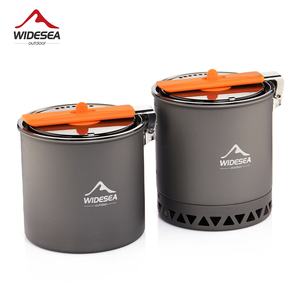 Camping Cooking Set 2 Person - Widesea Camping Pot 1.6L Heat Exchanger