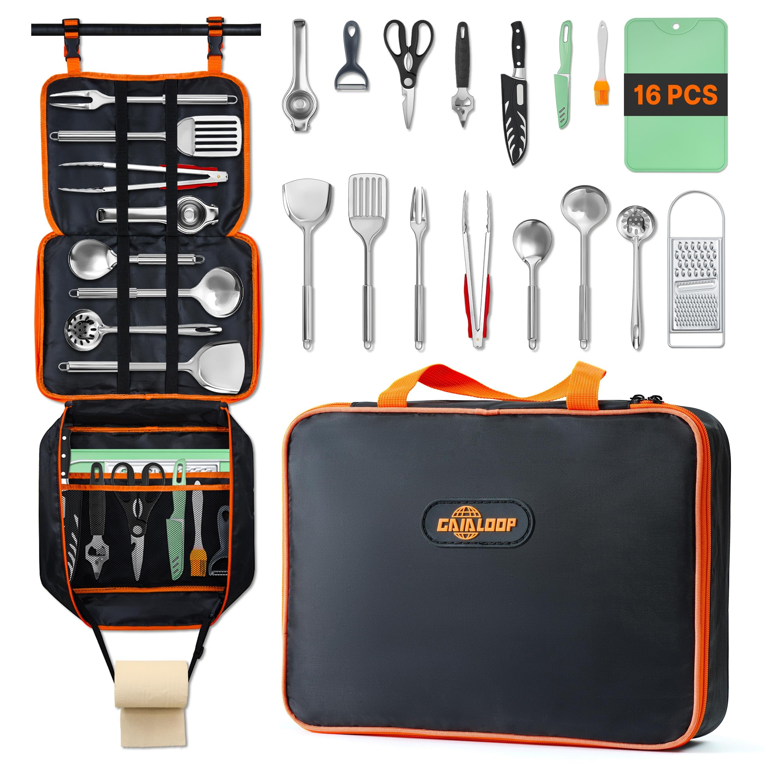 Camping Cooking Bag - Camping Cooking Utensils Set Camp Kitchen