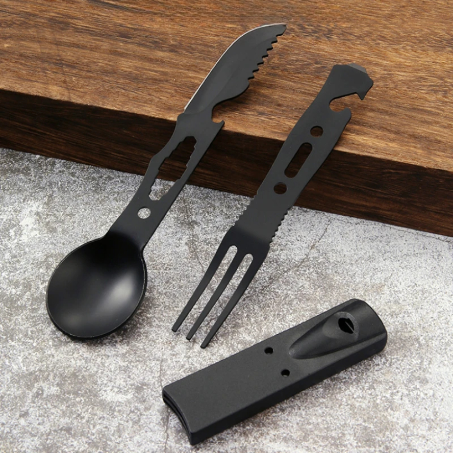 Camping Outdoor Cooking Table - Outdoor Set Multi functional Camping Knives