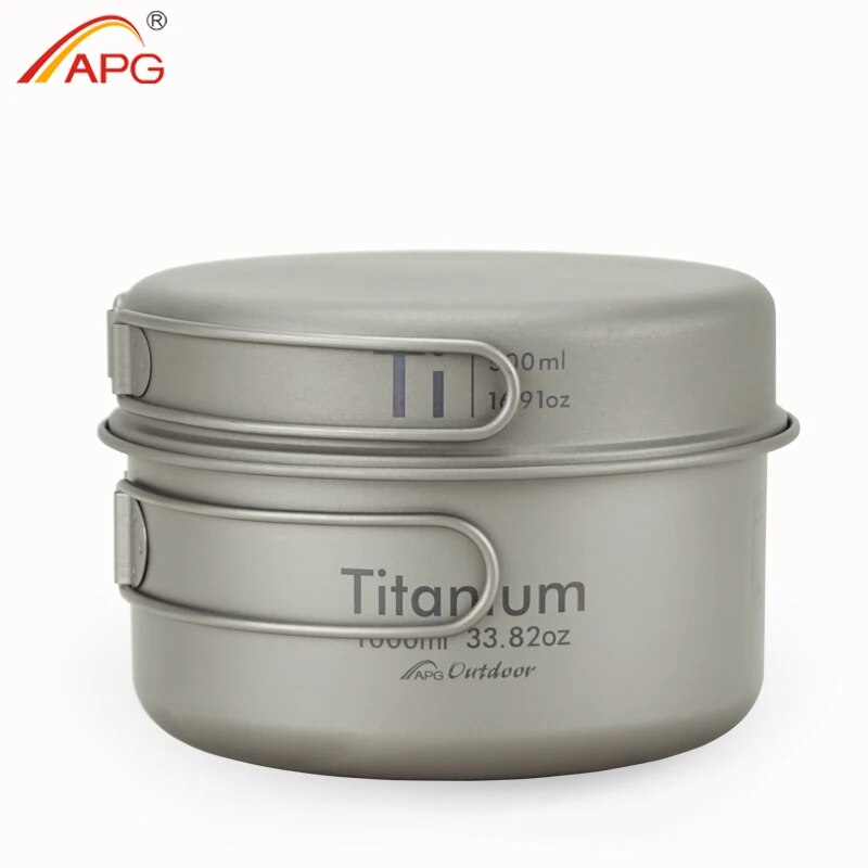 Camping Cooking Basket - APG Ultralight Titanium Pan Outdoor Camping