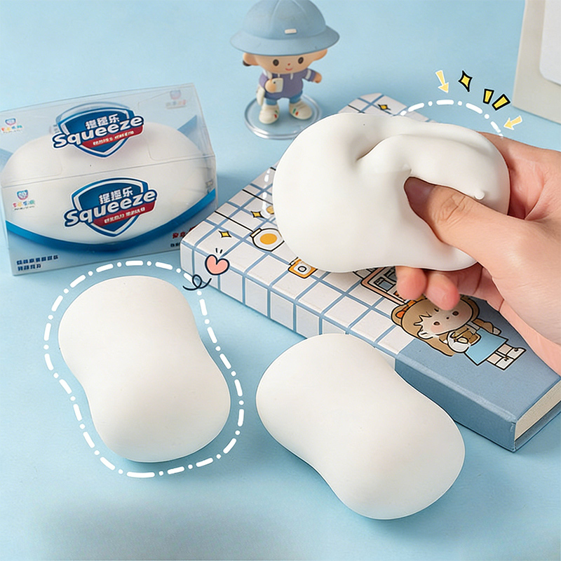 Fire Starter Cube - Soft Fake White Soap Squishy Slime