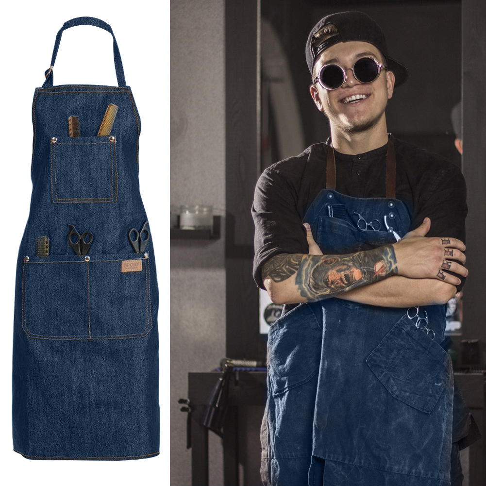 Camping Cooking Apron - Adjustable Salon Hair Cutting Hairdresser Barber