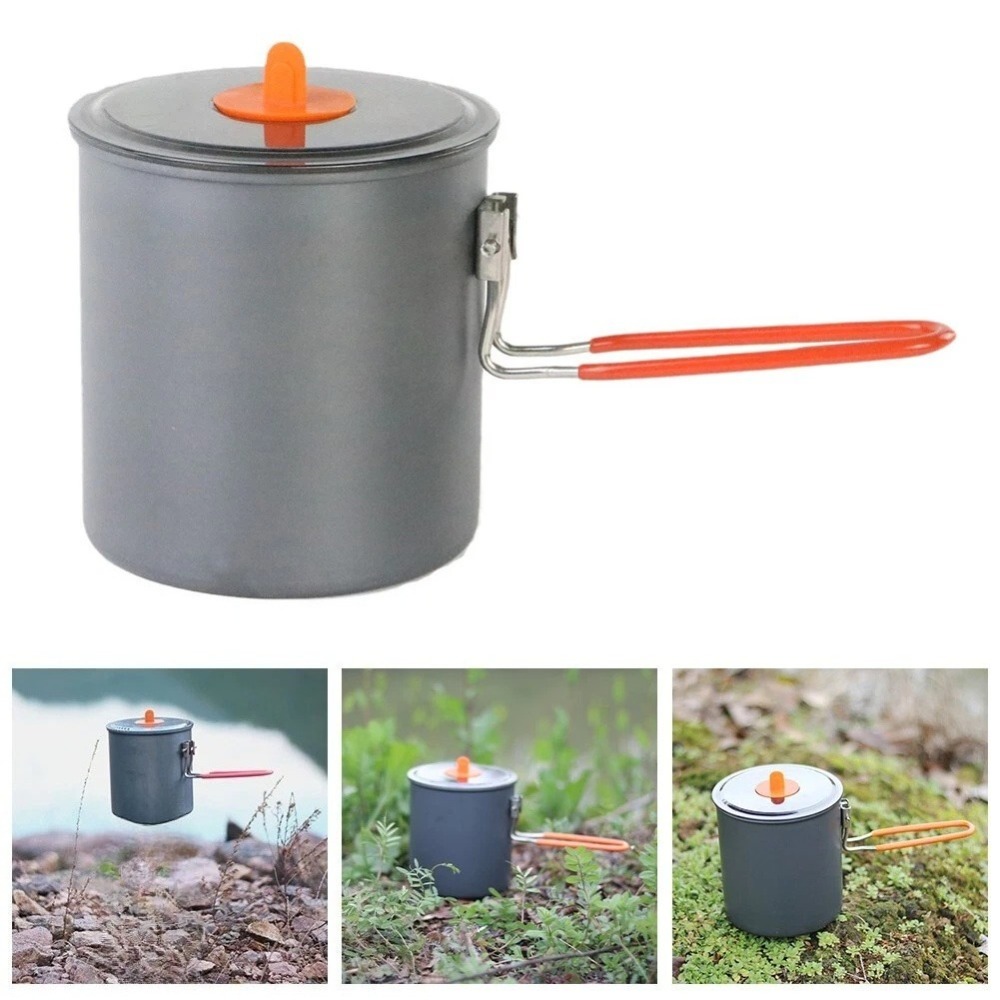 Camping Cooking Set 2 Person - Outdoor Tableware Set - 1L Camping