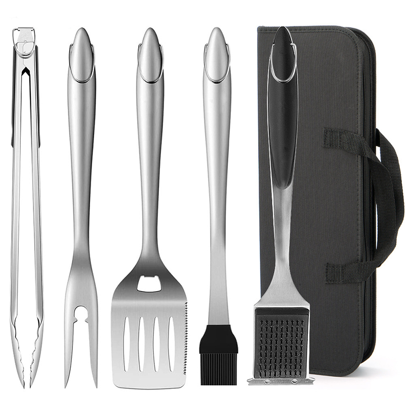Camping Cooking Accessories Set - Stainless Steel Barbecue Tool Set Frying