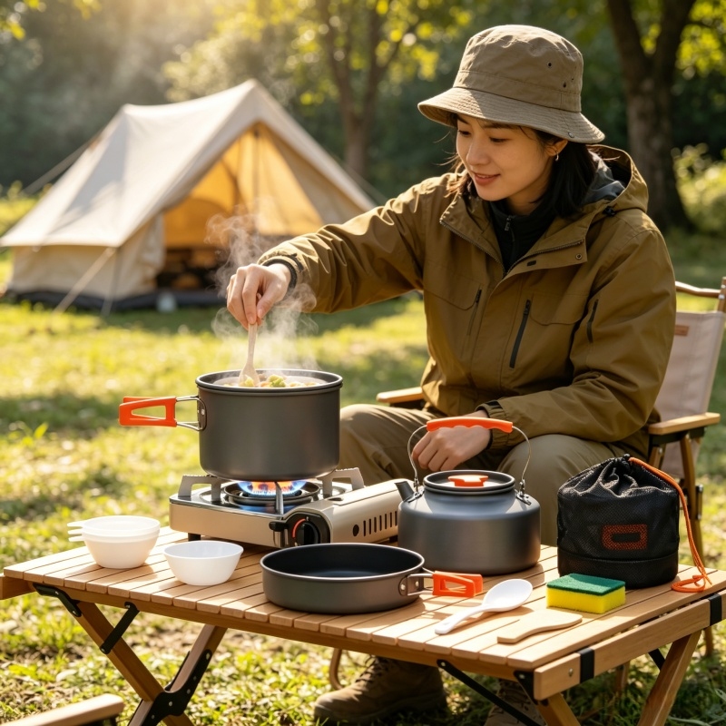 Camping Cooking Set Jetboil - Camping Cookware Set Outdoor Pot Tableware