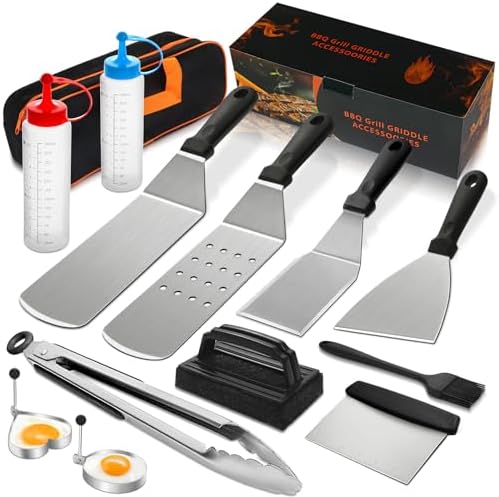 Camping Cooking Accessories Set - 14PCS Griddle Accessories Kit for Blackstone