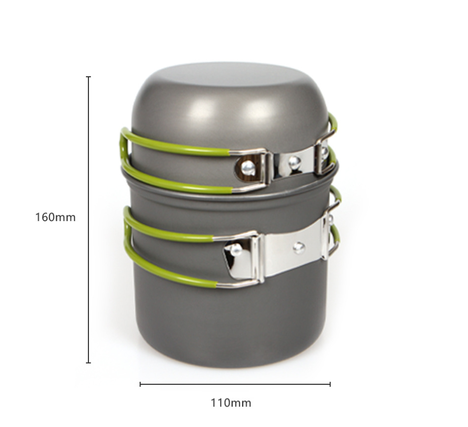Ultralight Camping Pot Set: Ca - Camping Outdoor Cooking Table のレビューと価格
