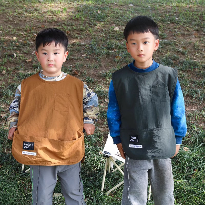 Oilproof Waterproof Kids Apron - Camping Cooking And Drinking のレビューと価格
