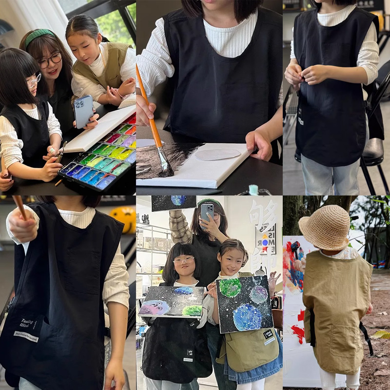 Oilproof Waterproof Kids Apron - Camping Cooking And Drinking のレビューと価格