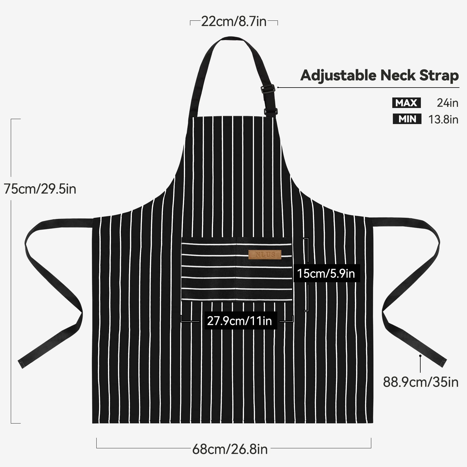 2pcs White Black Striped Man W - Camping Cooking Apron のレビューと価格
