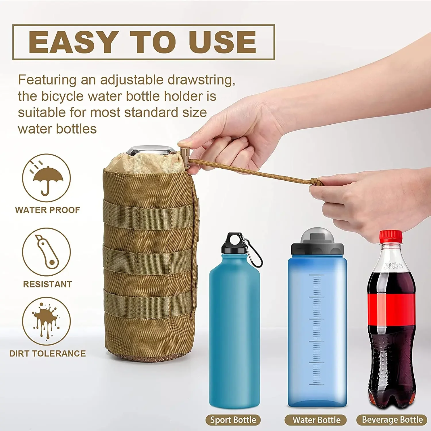 Tactical Molle Water Bottle Ba - Camping Cooking Bag のレビューと価格