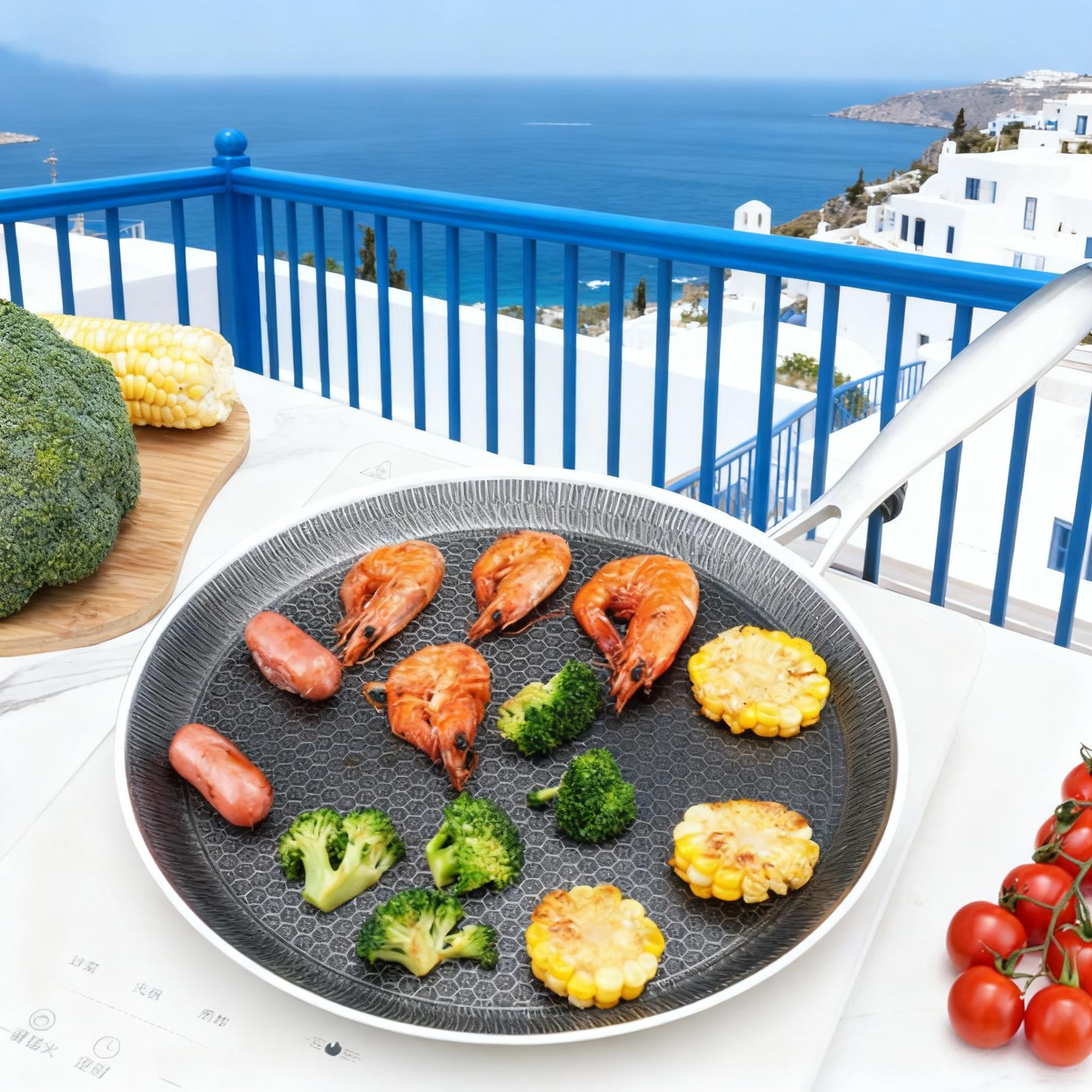 Pancake Pan Honeycomb Coating  - Camping Cooking Without Gas のレビューと価格