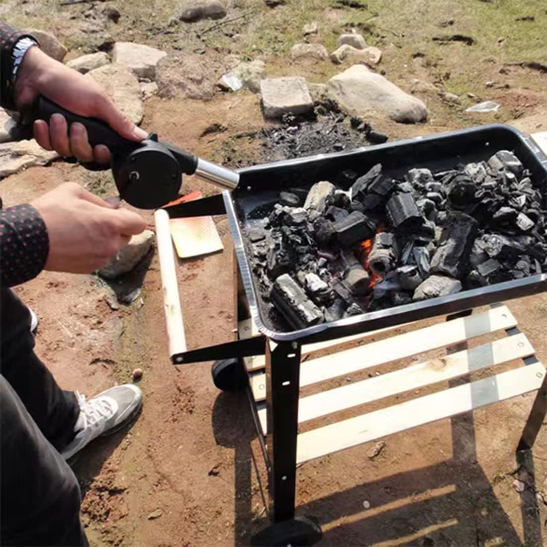 Outdoor Cooking Barbecue Blowe - Camping Cooking Accessories Set のレビューと価格