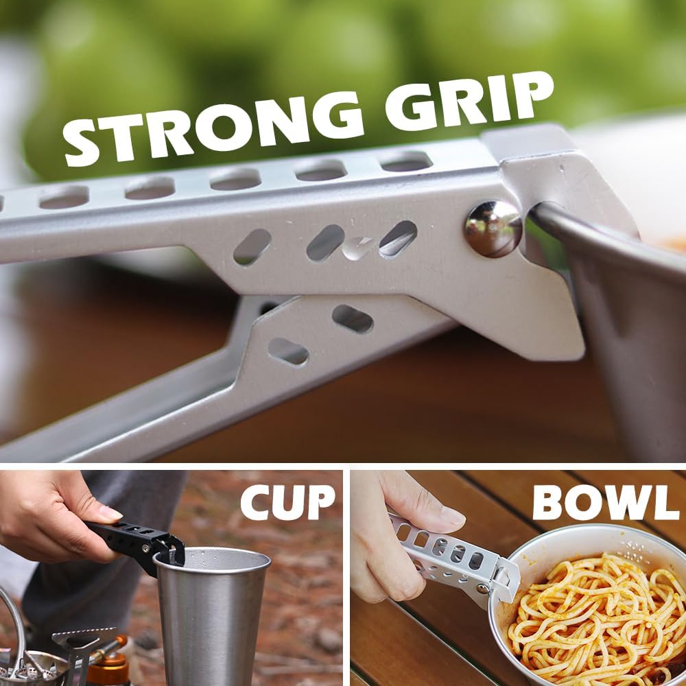Outdoor Heat-resistant Pot Gri - Camping Cooking Accessories Set のレビューと価格
