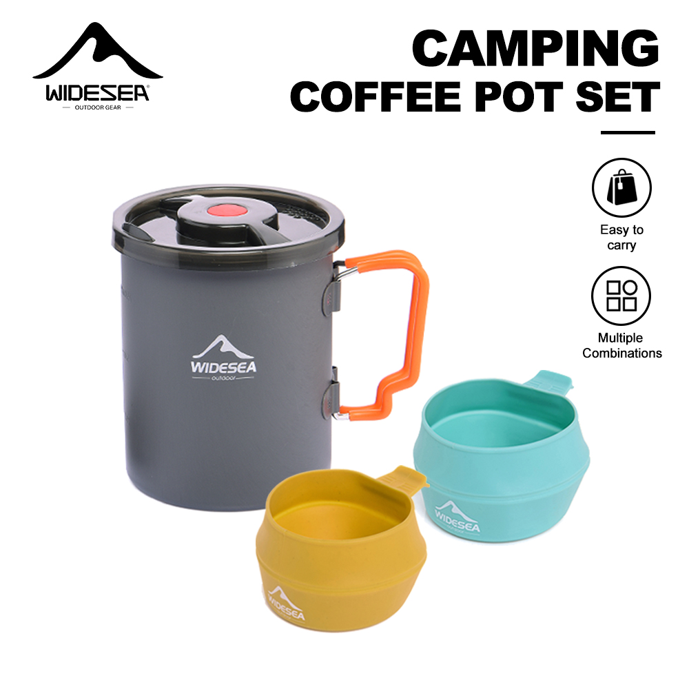 Widesea Camping Coffee Pot Set - Camping Cooking Set 2 Person のレビューと価格