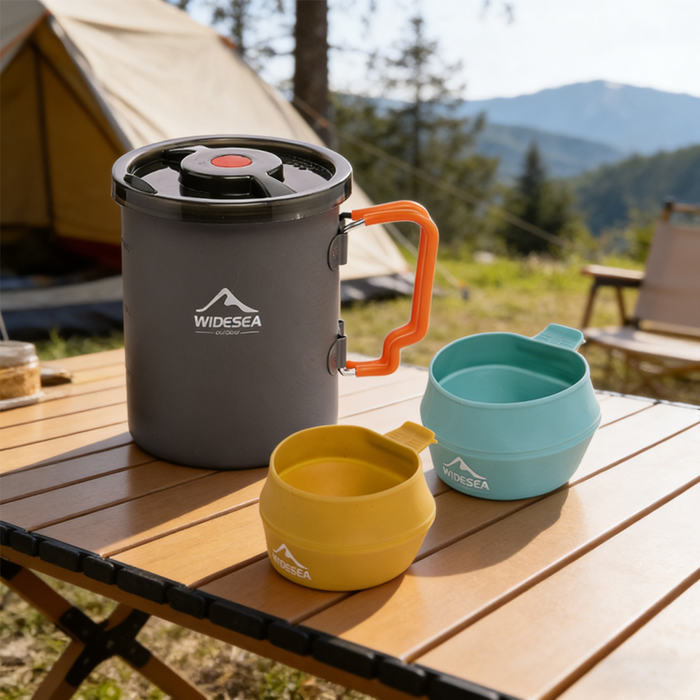 Widesea Camping Coffee Pot Set - Camping Cooking Set 2 Person のレビューと価格