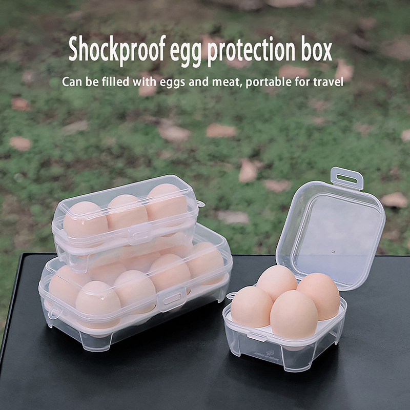 3/4/8 Grids Egg Holder Contain - Camping Cooking Organizer のレビューと価格
