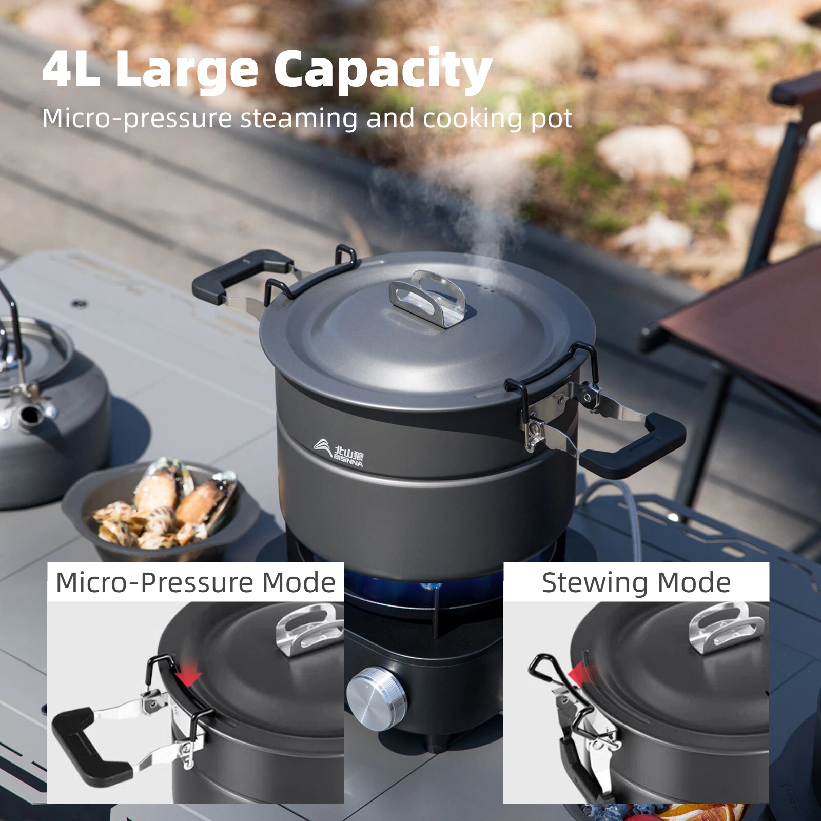 BISINNA Micro Pressure Camping - Camping Cooking Set Jetboil のレビューと価格