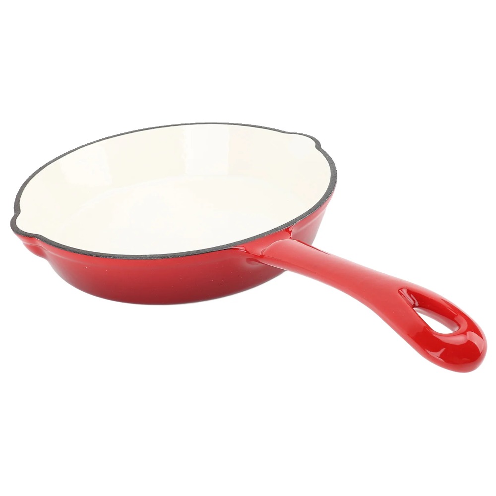 Cast Iron Frying Pan Enameled  - Camping Cooking Without Gas のレビューと価格