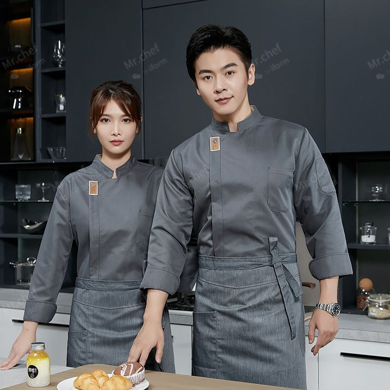 men Chef Uniform long sleeves  - Camping Cooking Apron のレビューと価格
