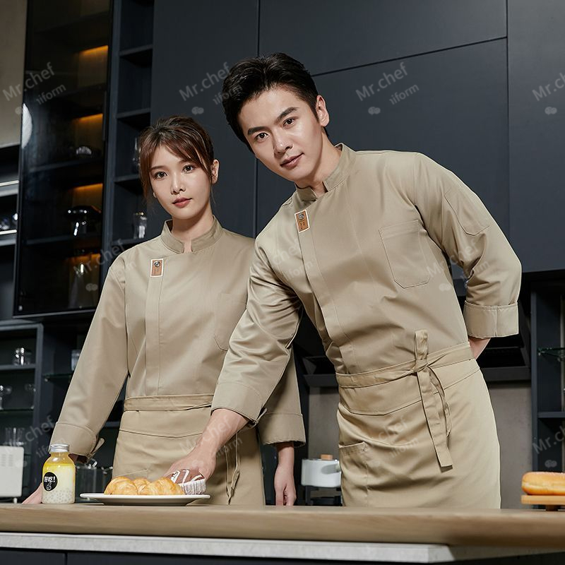 men Chef Uniform long sleeves  - Camping Cooking Apron のレビューと価格