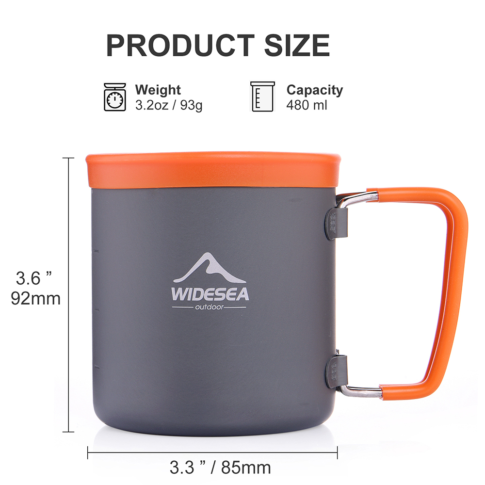Widesea Camping Aluminum Cup O - Camping Cooking And Drinking のレビューと価格