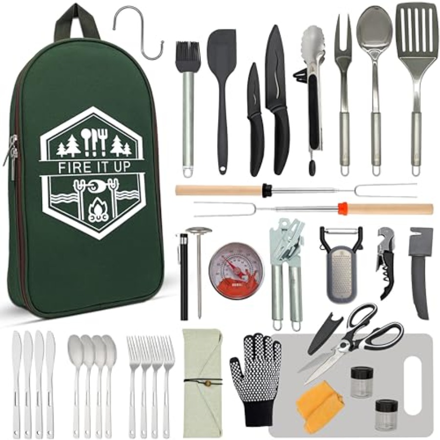 Grilling and Camping Cooking U - Camping Cooking Accessories Set のレビューと価格