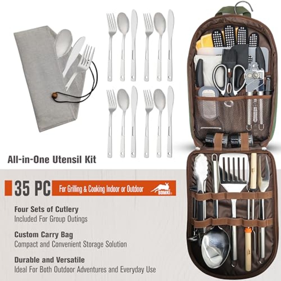 Grilling and Camping Cooking U - Camping Cooking Accessories Set のレビューと価格