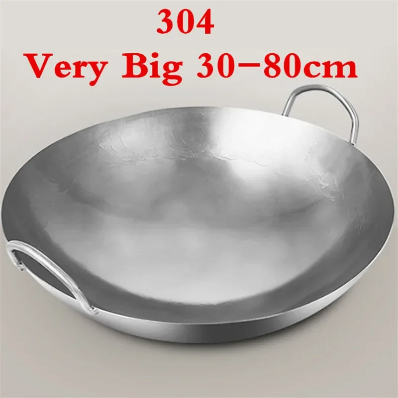 304 stainless steel wok 50 60  - Camping Cooking Without Gas のレビューと価格