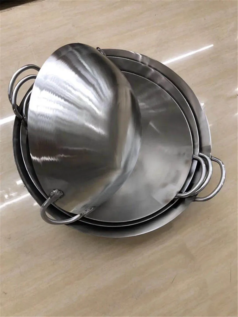 304 stainless steel wok 50 60  - Camping Cooking Without Gas のレビューと価格