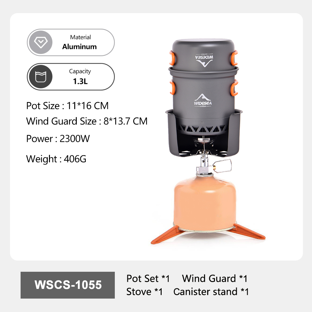 Widesea Portable Camping Stove - Camping Cooking Set 2 Person のレビューと価格