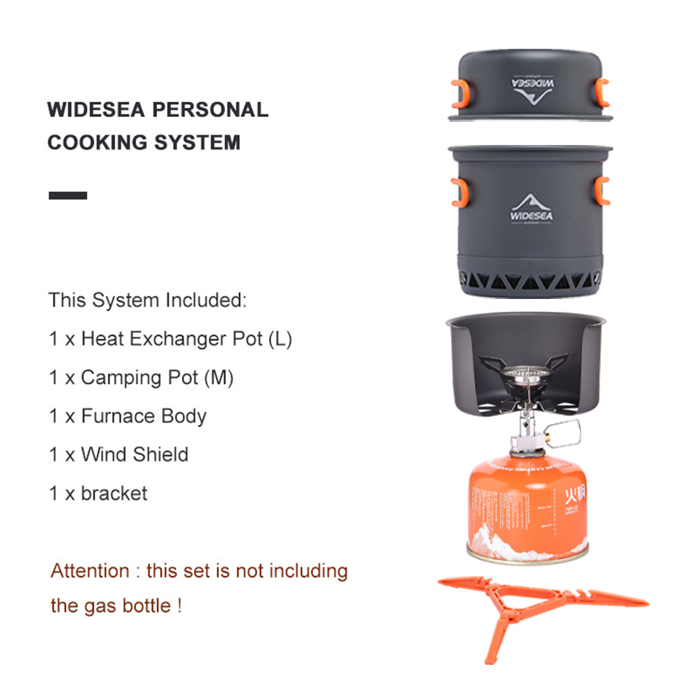 Widesea Portable Camping Stove - Camping Cooking Set 2 Person のレビューと価格