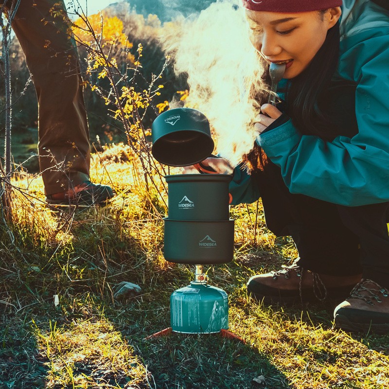 Widesea Portable Camping Stove - Camping Cooking Set 2 Person のレビューと価格