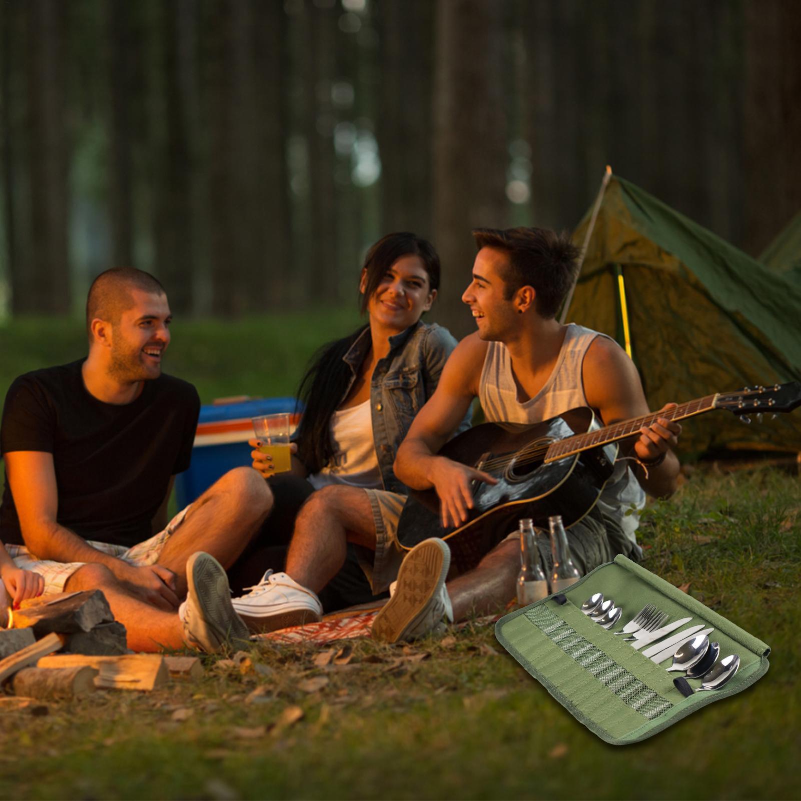Camping Tableware Roll Bag Kit - Camping Cooking Set Jetboil のレビューと価格
