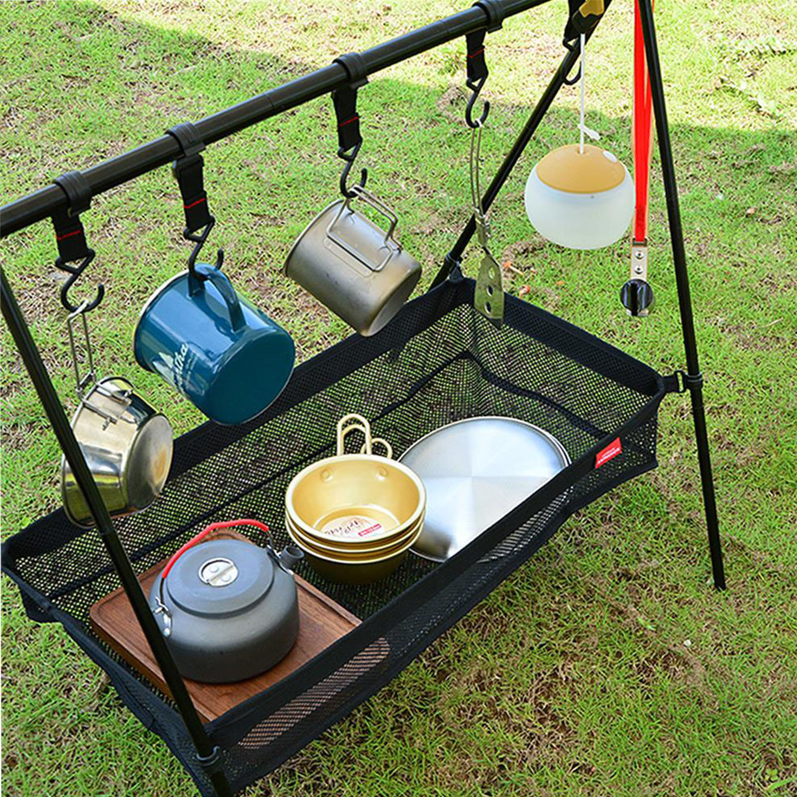 Picnic Under Table Storage Bag - Camping Cooking Basket のレビューと価格