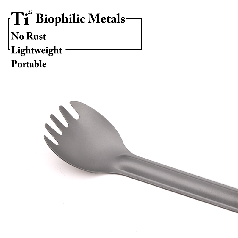TiTo Titanium Spork Spoon Long - Camping Cooking Basket のレビューと価格