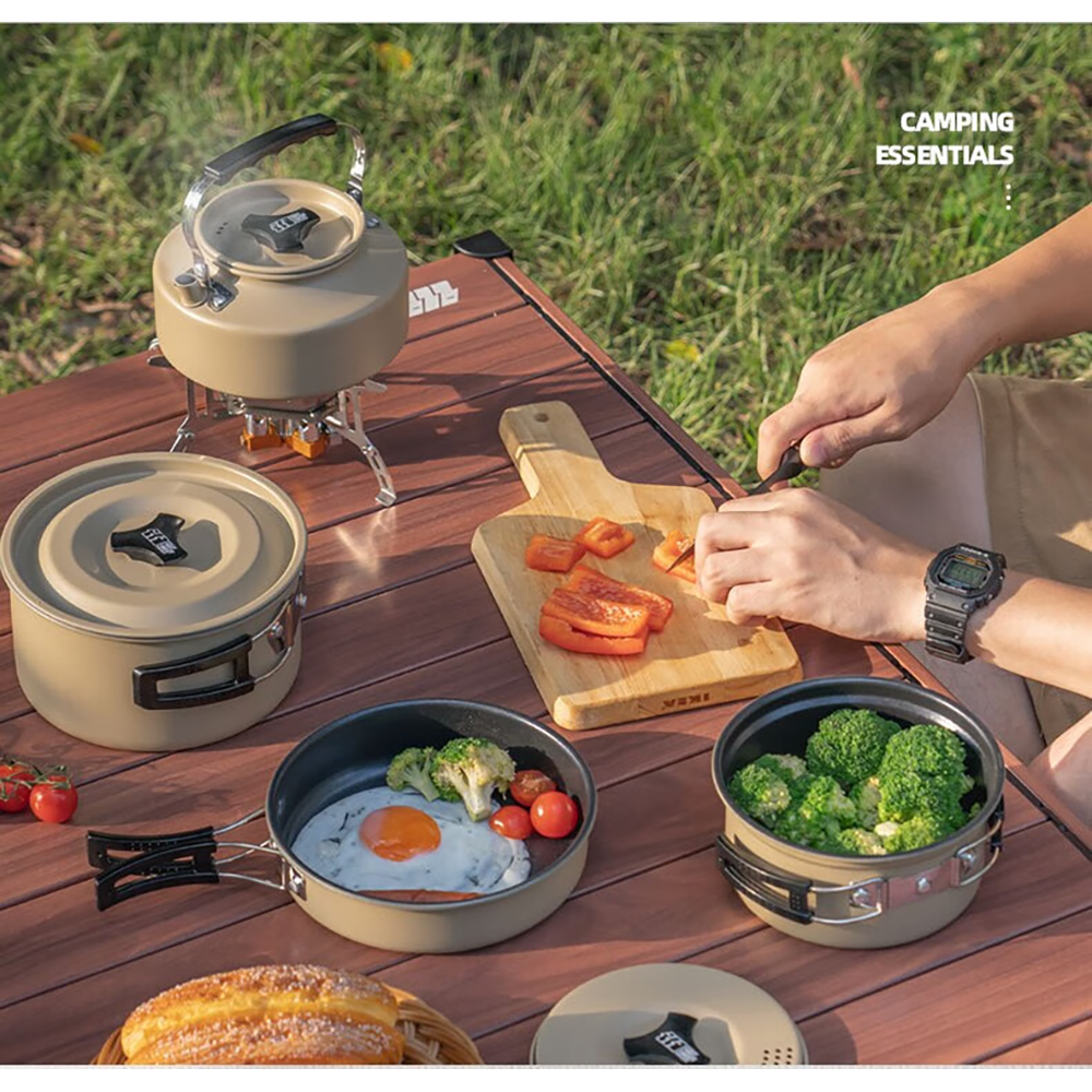 Outdoor Camping Cooker Set Out - Camping Cooking Set 2 Person のレビューと価格