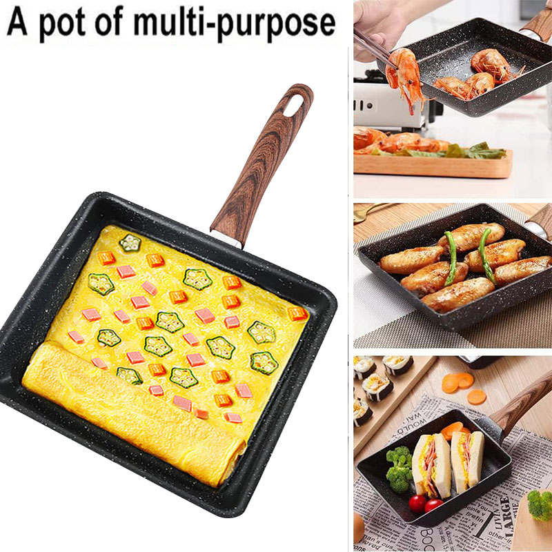 Japanese Omelette Pan Nonstick - Camping Cooking Without Gas のレビューと価格