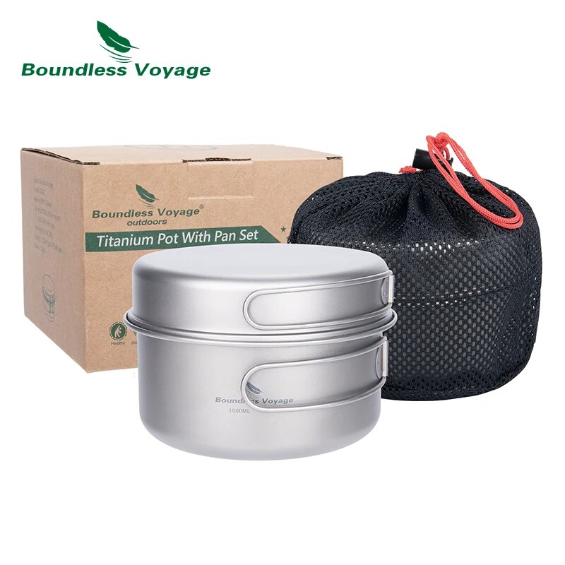 Boundless Voyage Titanium Pot  - Camping Cooking Set 2 Person のレビューと価格