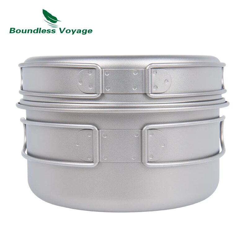 Boundless Voyage Titanium Pot  - Camping Cooking Set 2 Person のレビューと価格