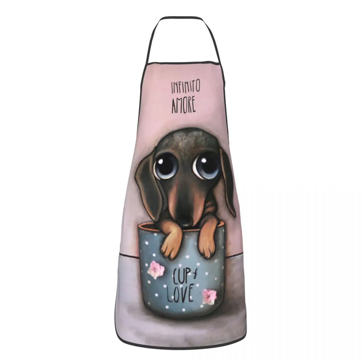 Dachshund Cup Love Aprons for  - Camping Cooking Apron のレビューと価格