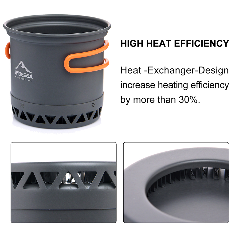 Widesea Camping Pot 1.3L 2.3L  - Camping Cooking Set Jetboil のレビューと価格