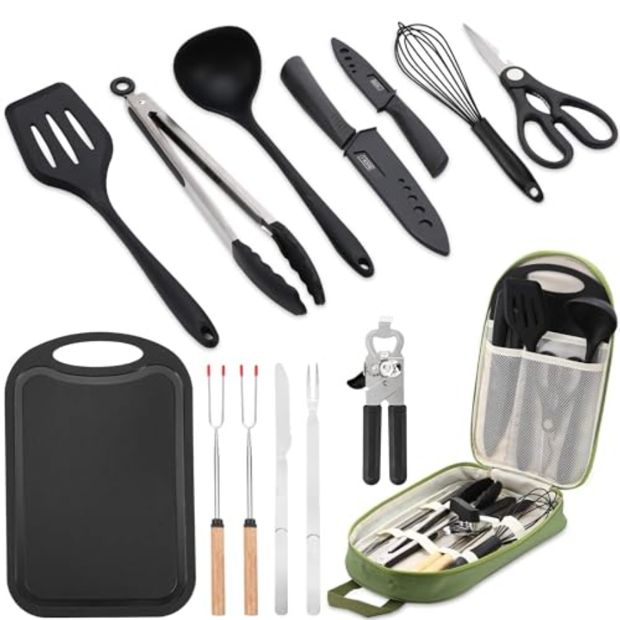 Camping Essentials Cookware Co - Camping Cooking Accessories Set のレビューと価格