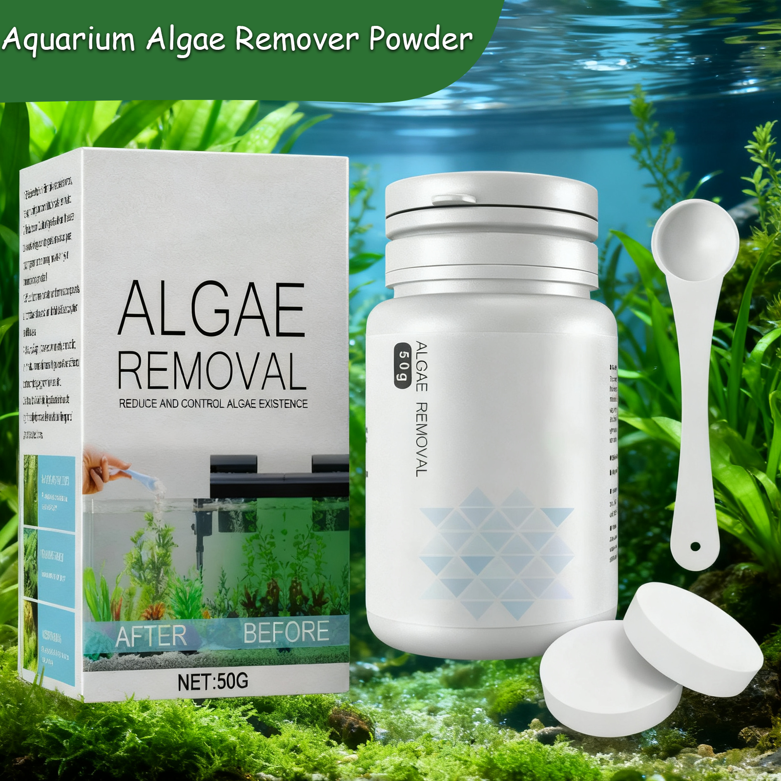 Algae Control Tablets for Aqua - Water Purification Tablet のレビューと価格