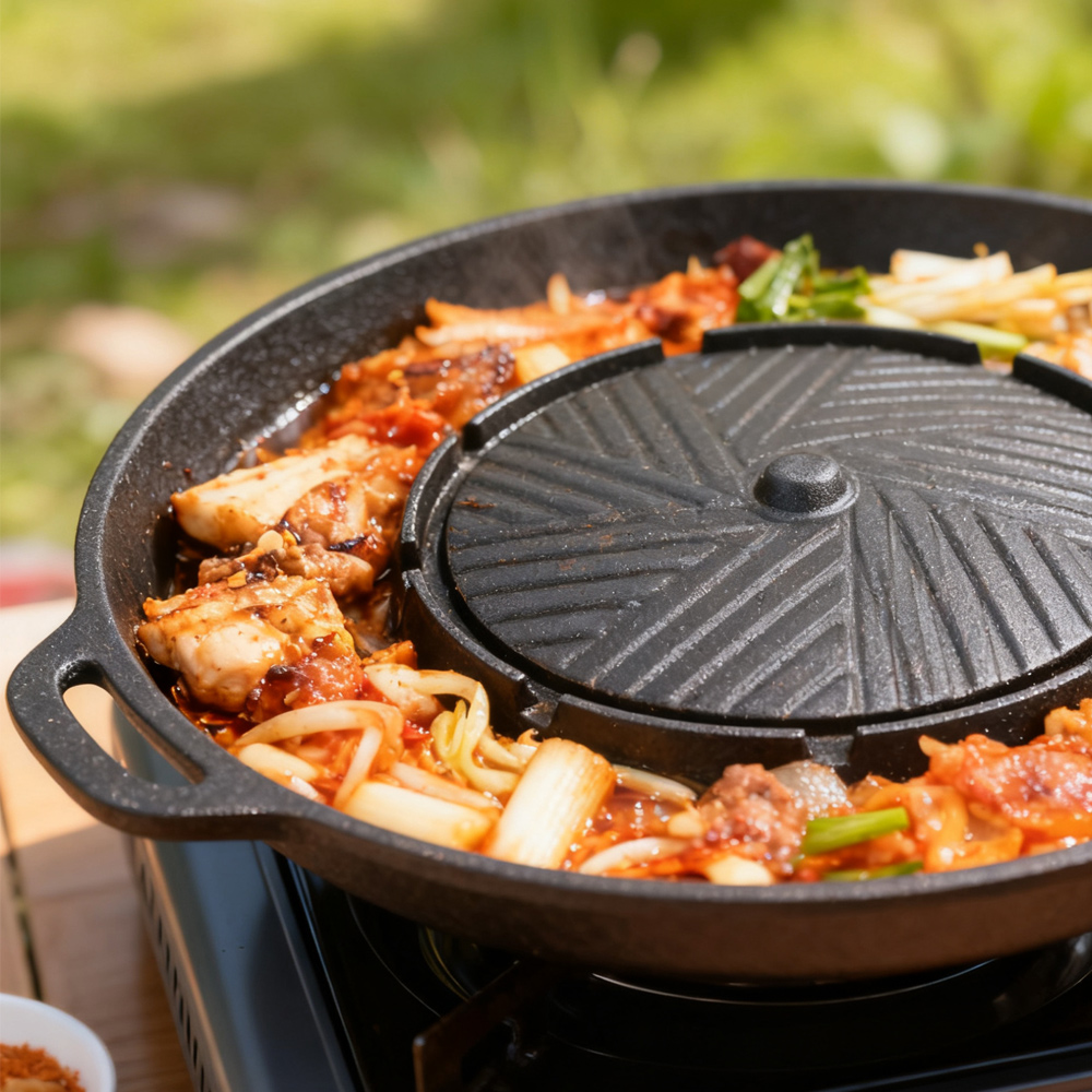 KOSUN Korean BBQ Grill Pan 2 i - Camping Cooking Equipment のレビューと価格