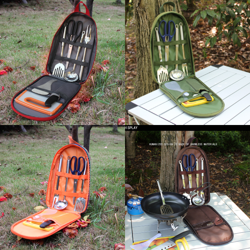 7pcs Camping Kitchen Utensil S - Camping Cooking Organizer のレビューと価格