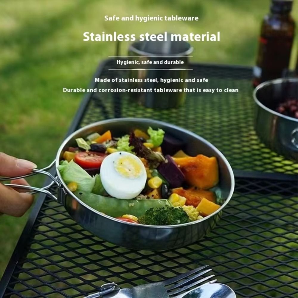 5Pcs 304 Stainless Steel Campi - Camping Cooking Set のレビューと価格
