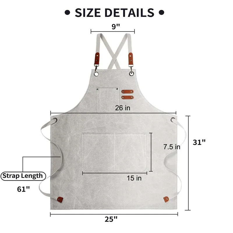 Household Canvas Apron Oil-pro - Camping Cooking Apron のレビューと価格